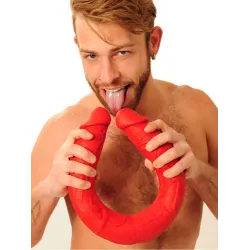 MK Toys Double gode Stretch N°77 62 x 6.2cm Rouge